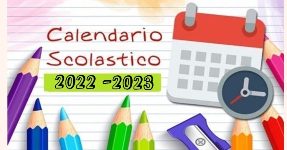 Calendario scolastico 2022/23