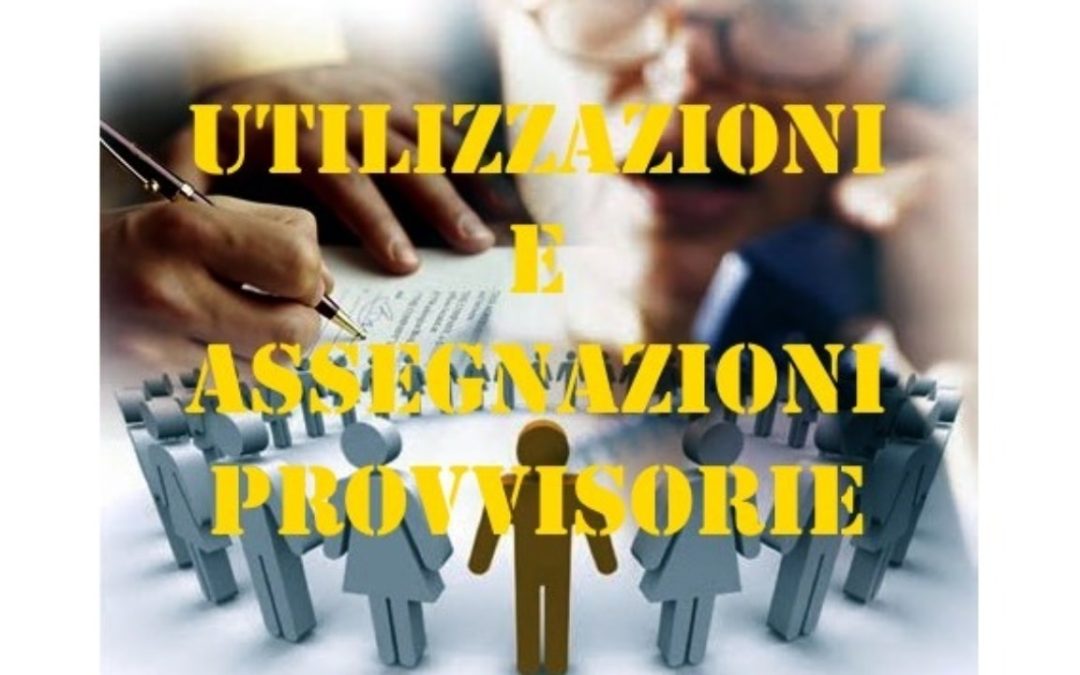 Circolare sulle utilizzazioni e assegnazioni provvisorie